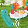 Rabbit Rotating Music Piano Keyboard Plastic Baby Piano Toys Cute story machine  Toddlers