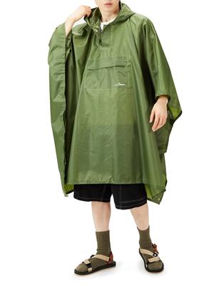 Whole Person Outdoor Rainwear Size F Poncho, Khaki,