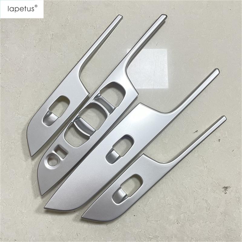 Car Window Switch Lift Control Panel Cover Trim For Nissan Navara NP300 / Terra 2017 2018    Accessories Interior