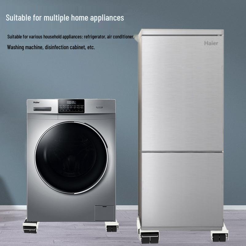 Universal Adjustable Appliance Base with Wheels (Washing Machine, Refrigerator, Coffee Table)