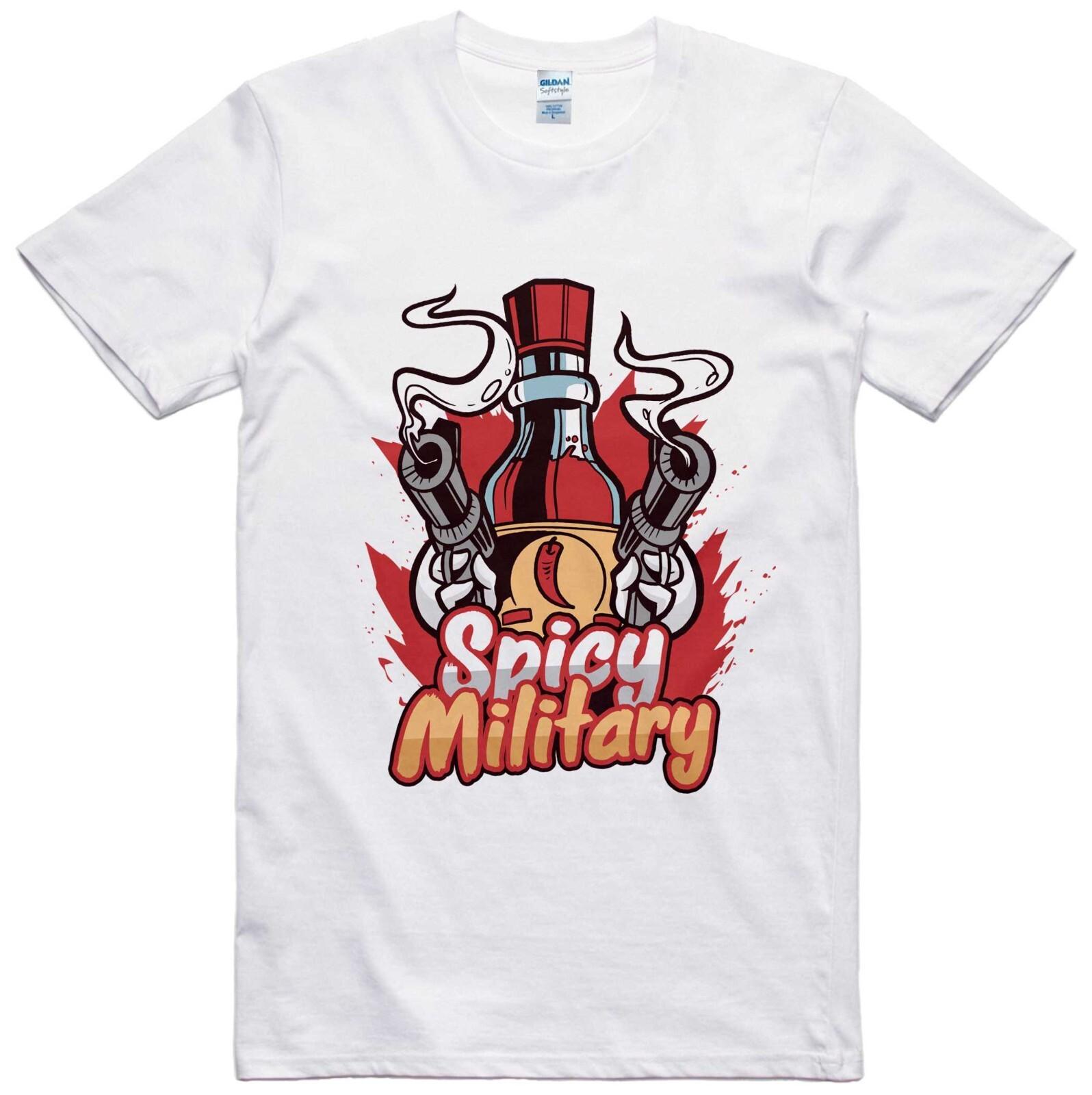 Funny T Shirt Hot Sauce Chilli Lover Regular Fit Cotton Tee S
