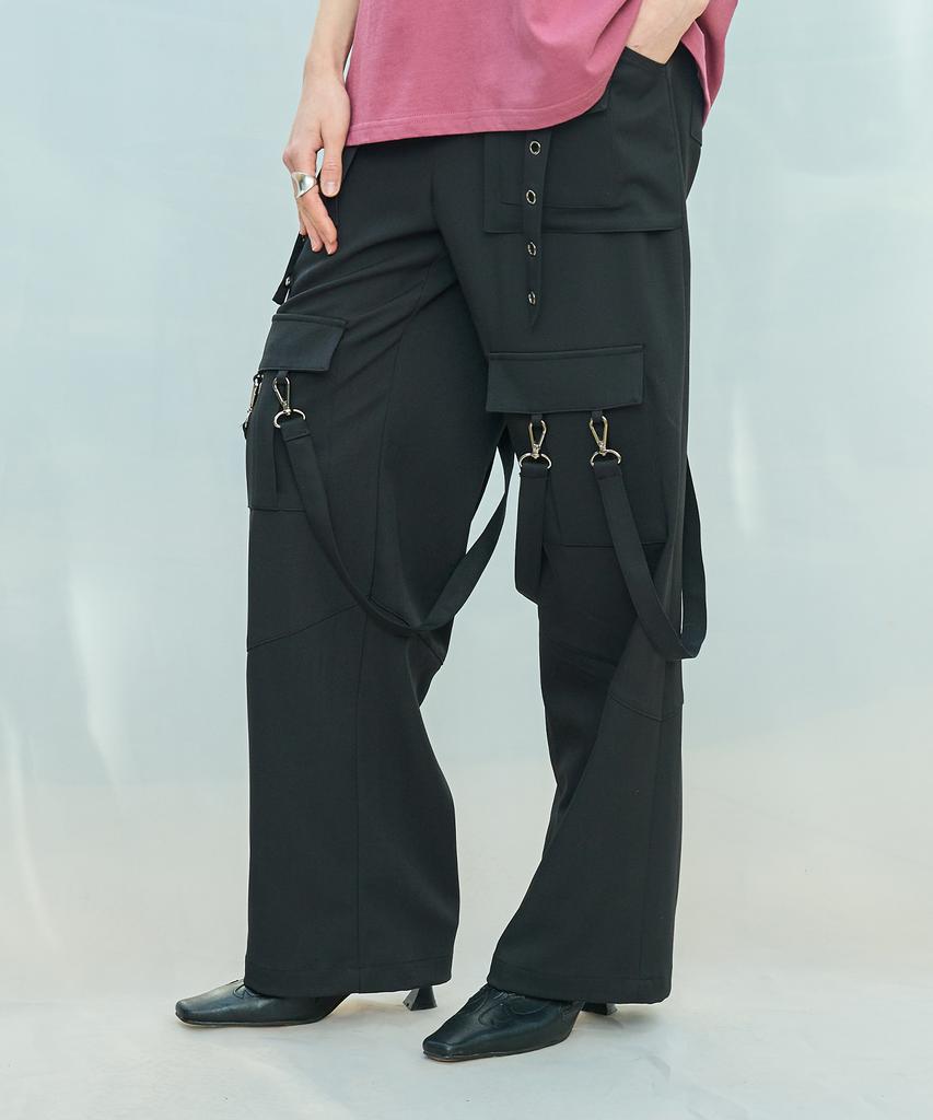 LARTIGENT L9 Metal Hole Pants(Black)