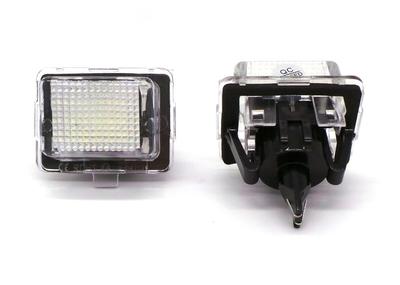 Feux de plaque d'immatriculation à LED 2 pièces, 12 V compatibles avec Mercedes, tout-terrain