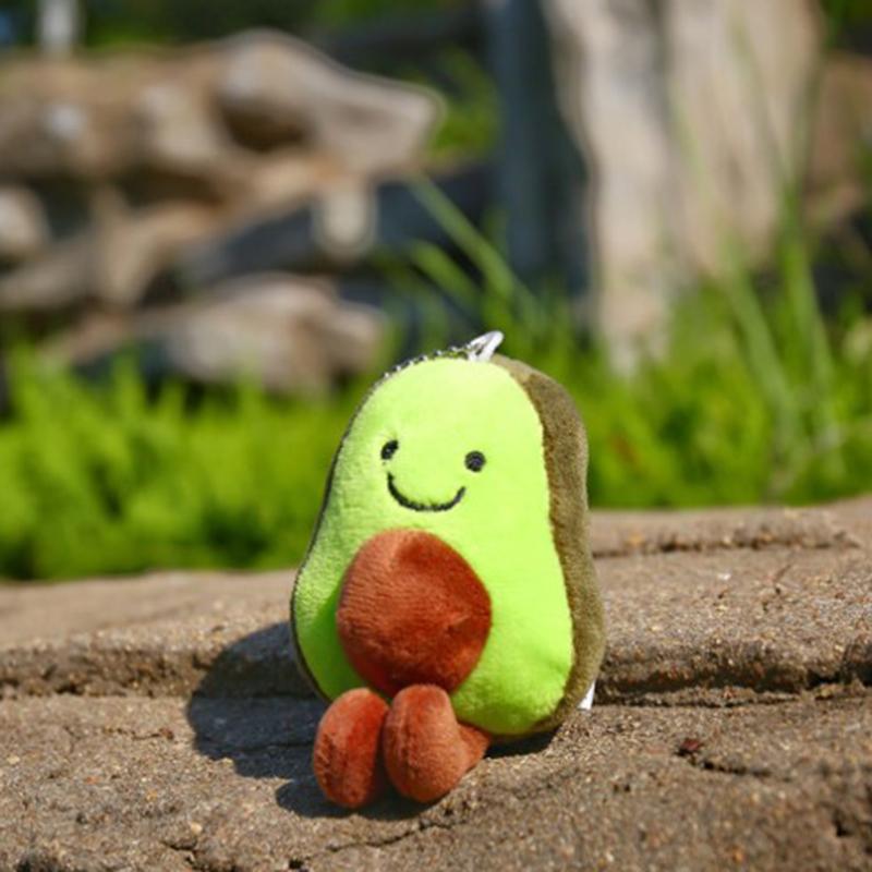 1Pc  Avocado Pendant Cute Doll Key Chain Plush Toy Stuffed Toys  Bag Pendant