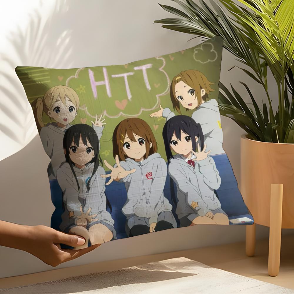 K-On Anime Pillow Case Linen Cushion Covers For Decorative Sofa Home Pillows Case Car Chair Pillows Cases