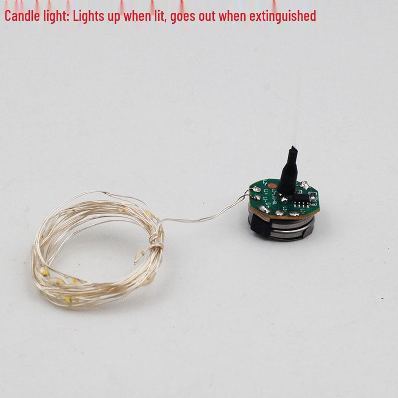 

Светочувствительная светодиодная свеча-лампа с гирляндой для DIY рождественской арома-композиции 2m 20 lights теплый белый