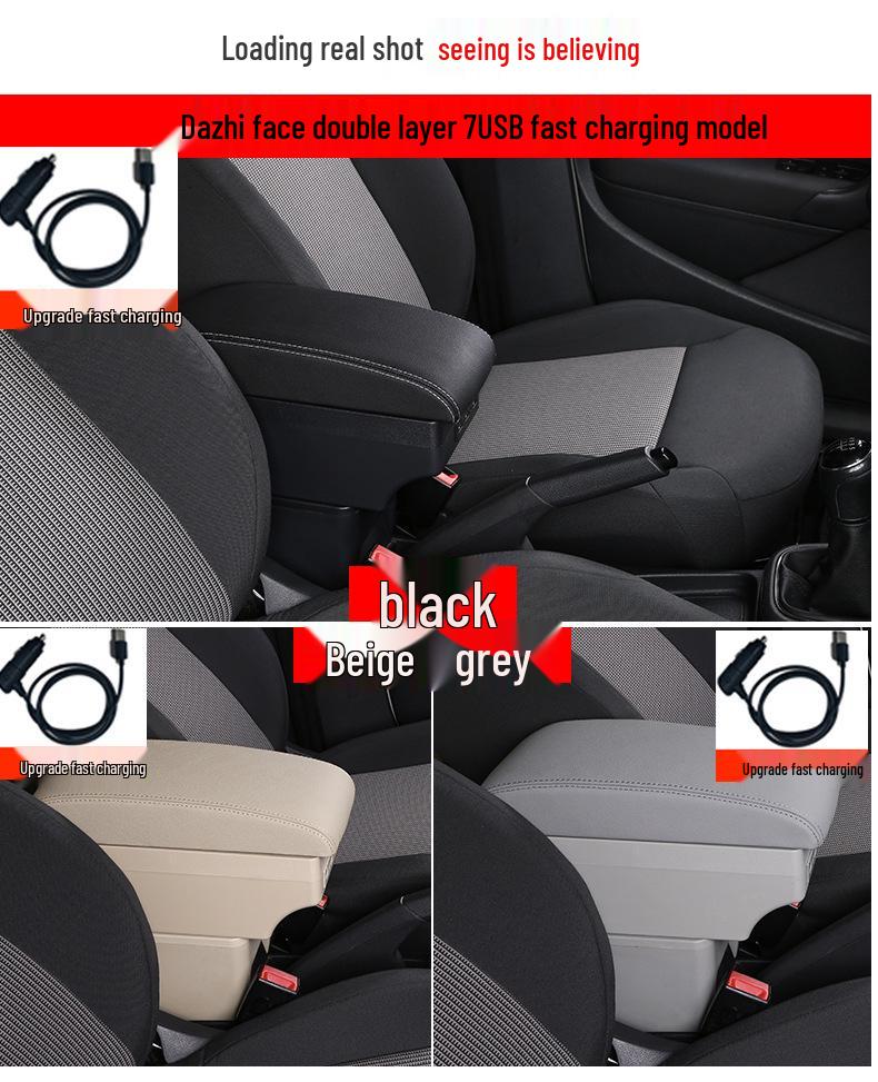 04-07 Fit Center Console Armrest Box Accessory, First Gen JAZZ Model Modification Storage