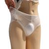 Lace panties men's D sponge cup pad U convex three-dimensional hidden jj protective cover sexy large size briefs
