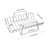 Grill Versatile Portable with Handles Sturdy BBQ Tool Roasting Rack Steel Roasting Stand for Kitchen Picnic Travel