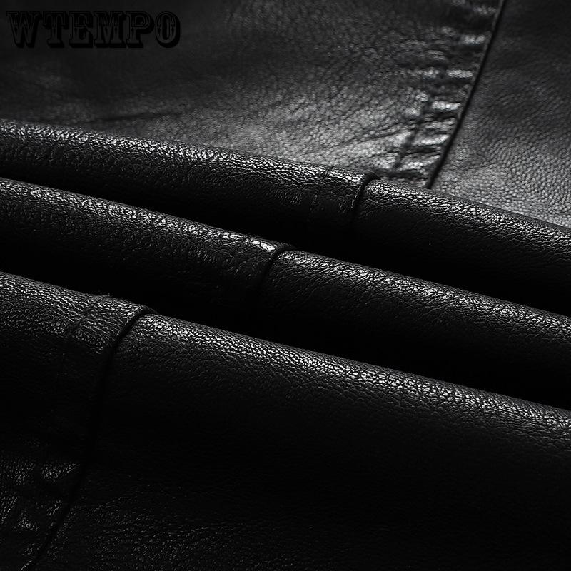 Pu Leather Jacket Female Short Collar Jacket Spring Korean Slim Biker Leather Jacket