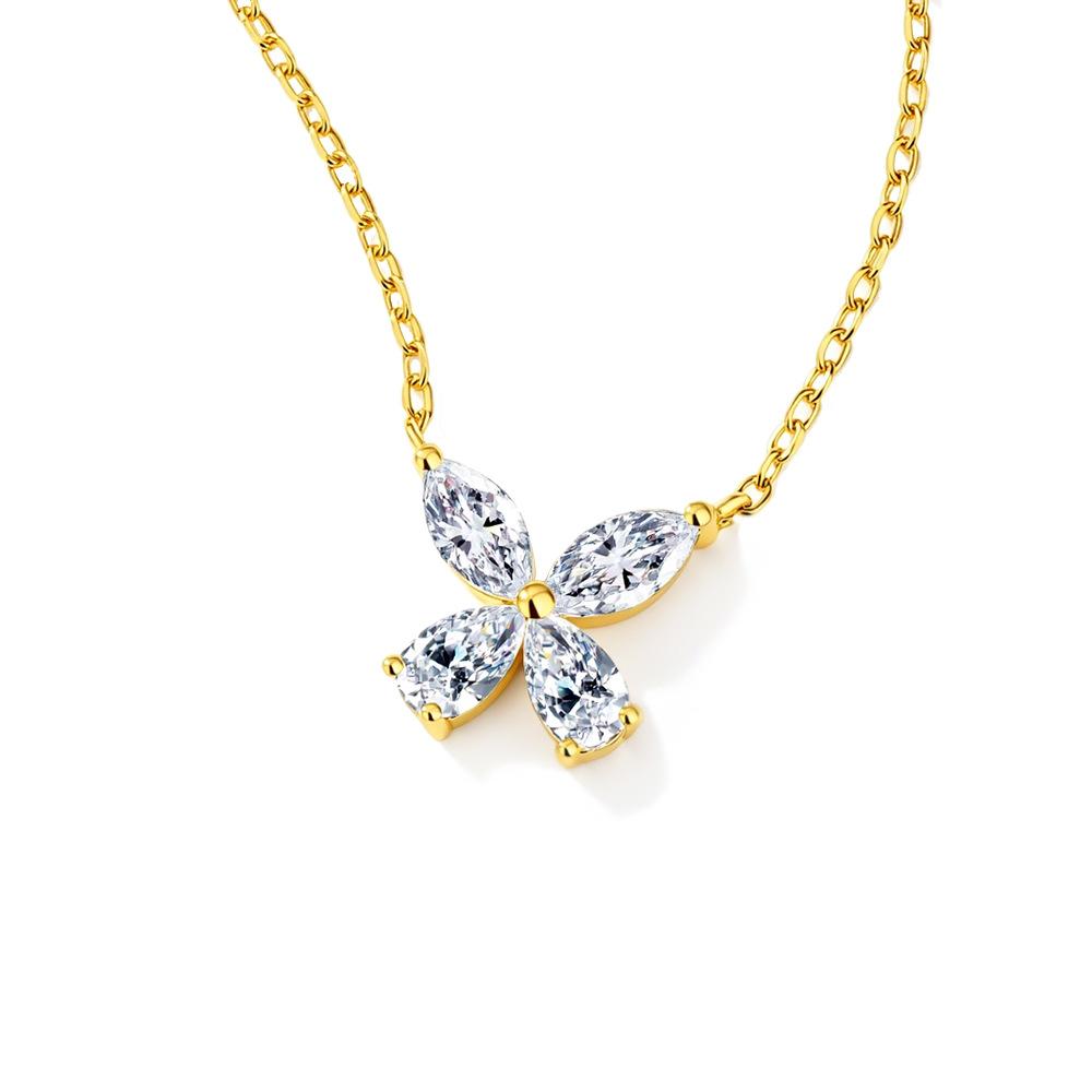 S925 Sterling Silver Moissanite Cross Pendant Clavicle Necklace for Women Luxury Sparkling Fine Jewelry Gift
