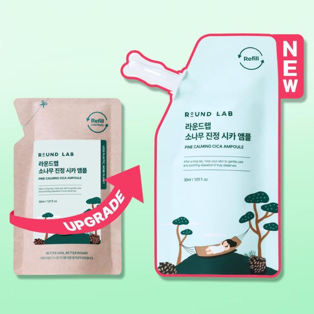 [Intensive Soothing] ROUND LAB Pine Calming Cica Ampoule Refill Pack 30ml