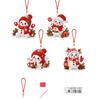 2D Ornament Set, 4 Pack, for Christmas and Halloween Hanging Decor