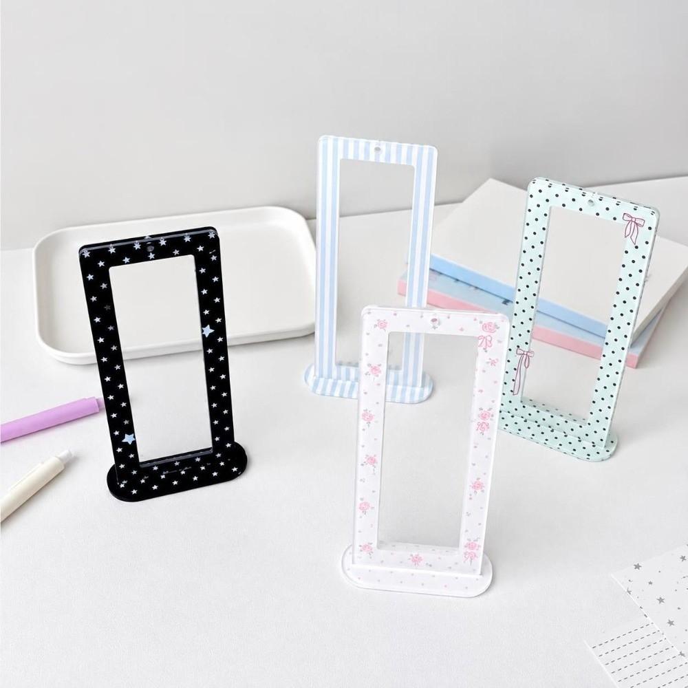 Acrylic Photo Booth Display Stand Rose Star Wedding Album For 2X6 Inch Photo Strips