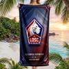 Asciugamano da Spiaggia ad Asciugatura Rapida in Microfibra Assorbente Portatile da Viaggio Asciugamano da Nuoto Stampa LOSC Lille FC
