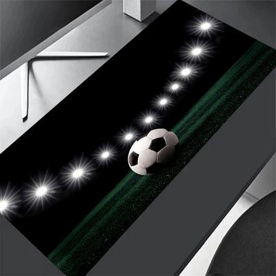 Soccer Ball Field Gaming Mouse Pad Gamer Mousepad HD Print Desk Pad Non-Slip Rubber Bottom Perfect for Office Laptop Gaming Setup
