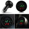 Car Cigarette Lighter Socket Car Voltmeter 3-in-1 12-24V Voltmeter Thermometer USB Car Charger for Car Truck