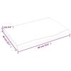 VidaXL Dessus de table marron clair 60x40x2 cm bois chêne traité 3156344