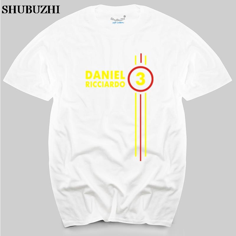Daniel Ricciardo Number 3 Mens Ringer T Shirt Driver mens top tees brand teeshirts black men summer tops S