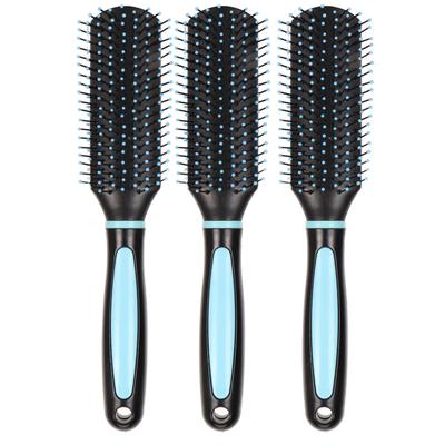 3 Stück 9-reihige Haarbürste Entwirrbürste Kamm zum Stylen Definieren von welligem lockigem Haar