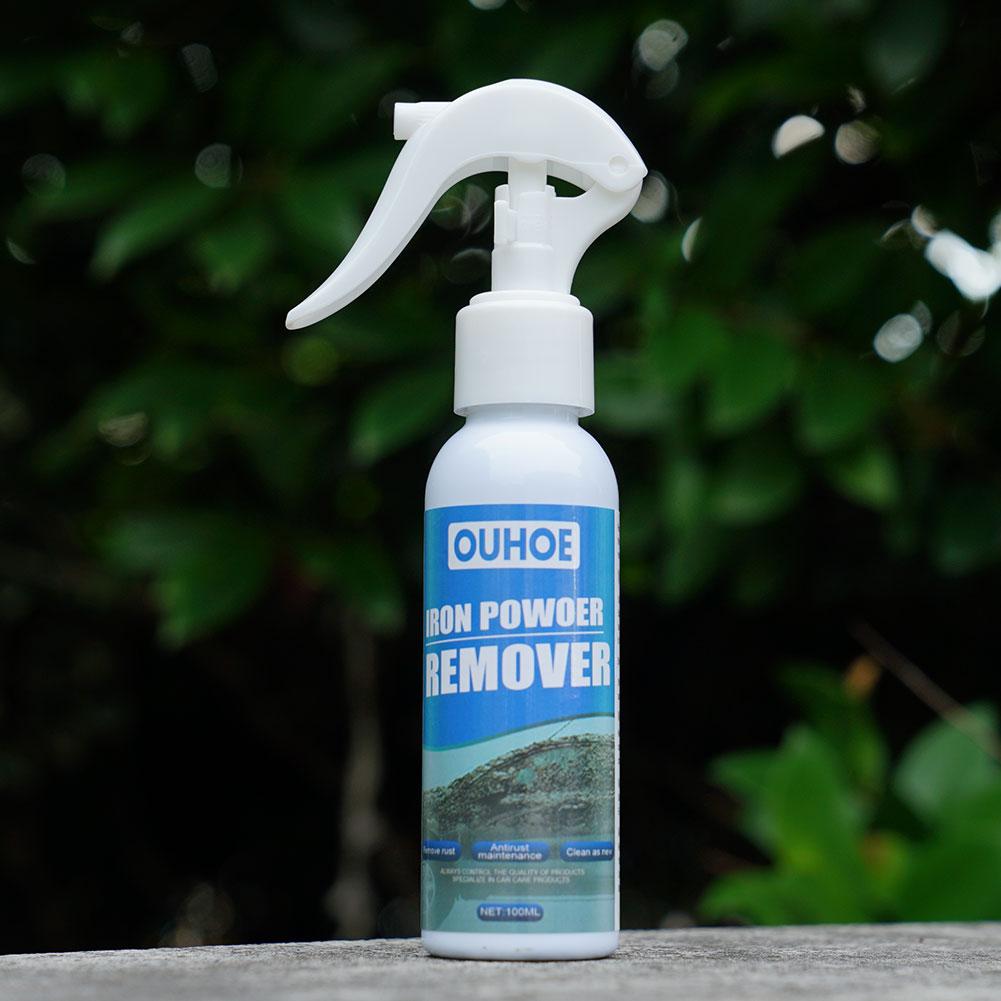 100ml Car Rust Remover Spray Metal Paint Cleaner Maintenance Cleaning Car Remover Supplies Powder Car Iron Spray Rus L0J3