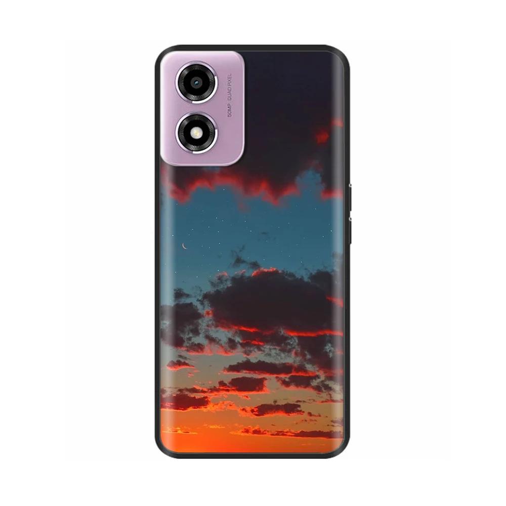 Phone Case For Motorola Moto E14 Case Soft TPU Painted Back Cover For Motorola E14 E 14 MotoE14 Full Protective Phone Shell Capa