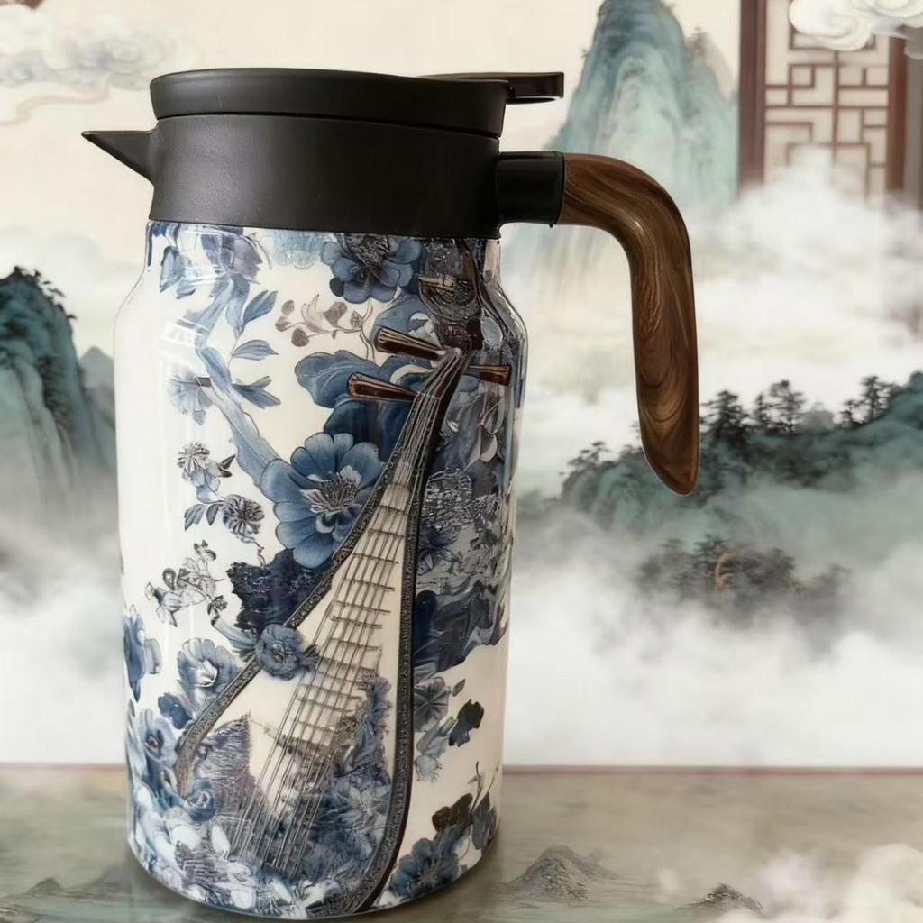 316 Stainless Steel Large-Capacity Thermos Flask with Tea Steeping Chamber