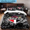 3pcs Spfc Team Crest Design Printed Bedding Set Duvet Cover Closure Includes 1 Duvet Cover & 2 Pillowcases Bedding Sets Home Decor Gifts