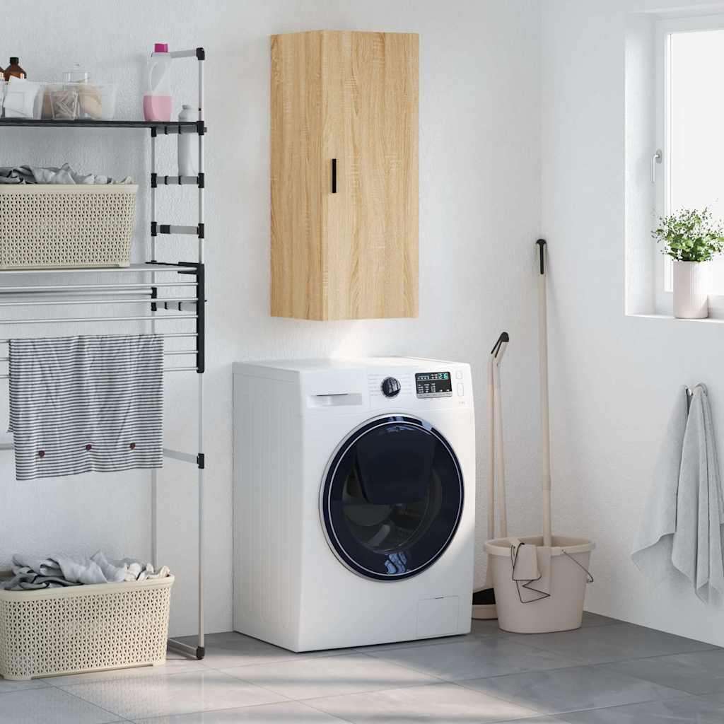 Wall Cabinet Sonoma Oak 34.5 X 34 X 90 Cm
