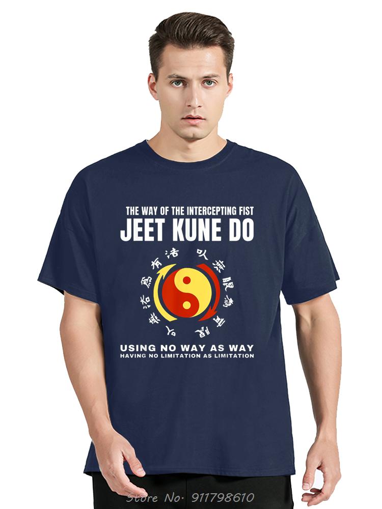 The Way Of  Intercepting Fist Jeet Kune Do Fitness T-Shirt Short Sleeve Tee Oversized tshirt Unisex O-Neck Tshirt Men's Clothing