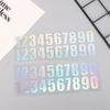 Car Glow In Number Sticker Luminous Digits Stickers Car Temporary Paking Phone Mailbox Tag Drawer Sign Hotel Door Plaque Label