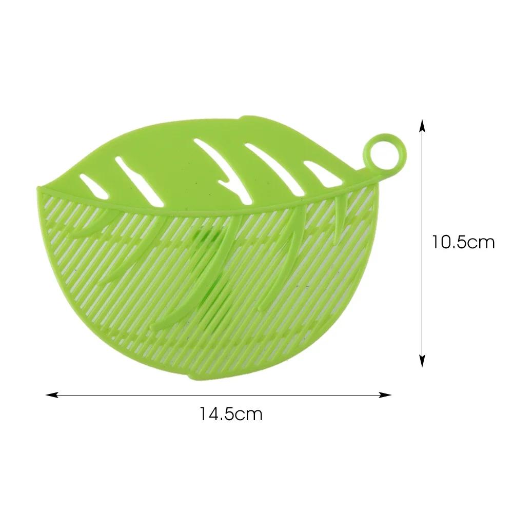 

Kitchen Tool, Fruit and Vegetable Cleaning Tool, Leaf Shaped Gadget, Rice Wash, Noodles and Spaghetti Strainers, Beans Colanders зелёный