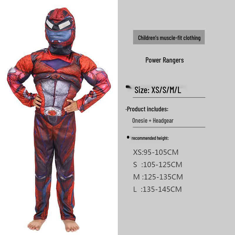 Kids' Muscle Costume: Halloween Heroes – Iron Man, Captain America, Thor, Hulk, Optimus Prime, and Spider-Man
