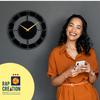 Wall Clock for Home, Office, Living Room, Bedroom, Kids Room and Kitchen (40 X 40 Cm) | Big Size Stylish Latest Home Decor | (Battery Included)