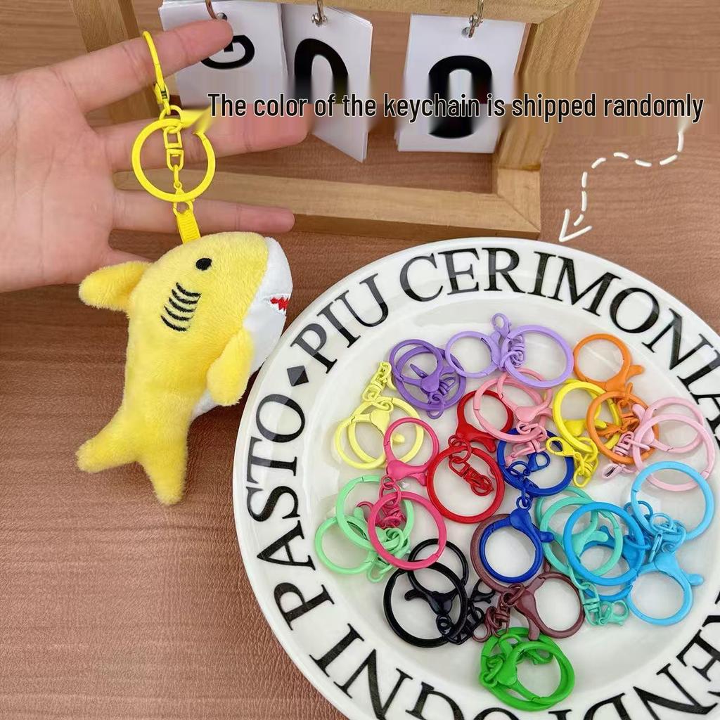 Süßer Plüschhai Schlüsselanhänger & Taschenanhänger