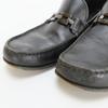 Used Salvatore Ferragamo loafers bit 8EE leather black 10.2"