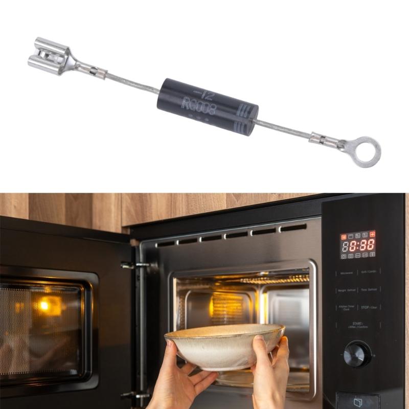 Appliance Repair Microwave Diode Replacement Part with Encapsulated Body for Service Stock, Aging Part Replacement, and Routine Use