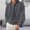 Season Long-sleeved V-neck Men's Lapel Loose Sweater Men's Clothing