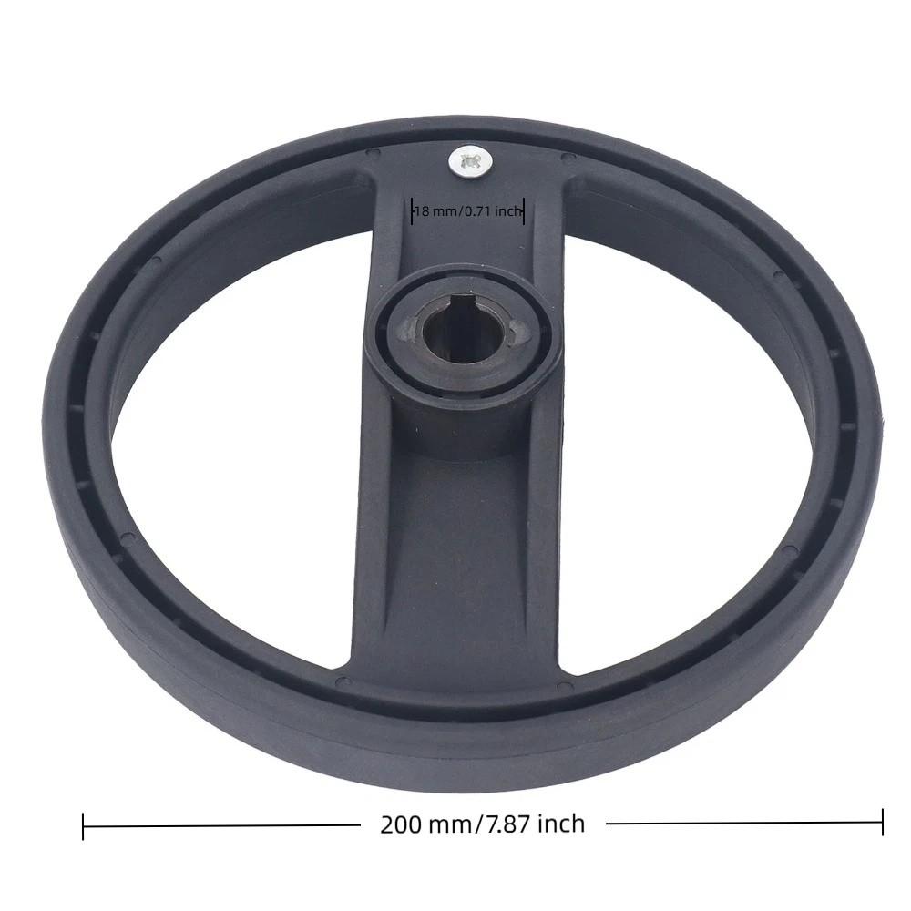 7.87inch Diameter Plastic Handwheel 200x18mm Revolving Handle Milling Machine