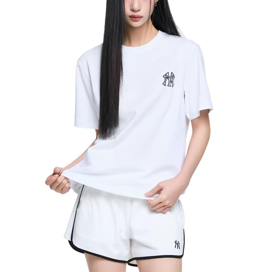 MLB New York Yankees Logo Loose Fit Crew Neck Short Sleeve T-Shirt Unisex Tops 3ATSB0863-50WHS