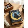 Mystical Cat Journal: Faux Leather Book of Shadows with Deckle Edge Pages, Songwriter Journal