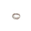 S925 Sterling Silver Brushed Bead Edge Ring for Women - Japanese & Korean Minimalist Design