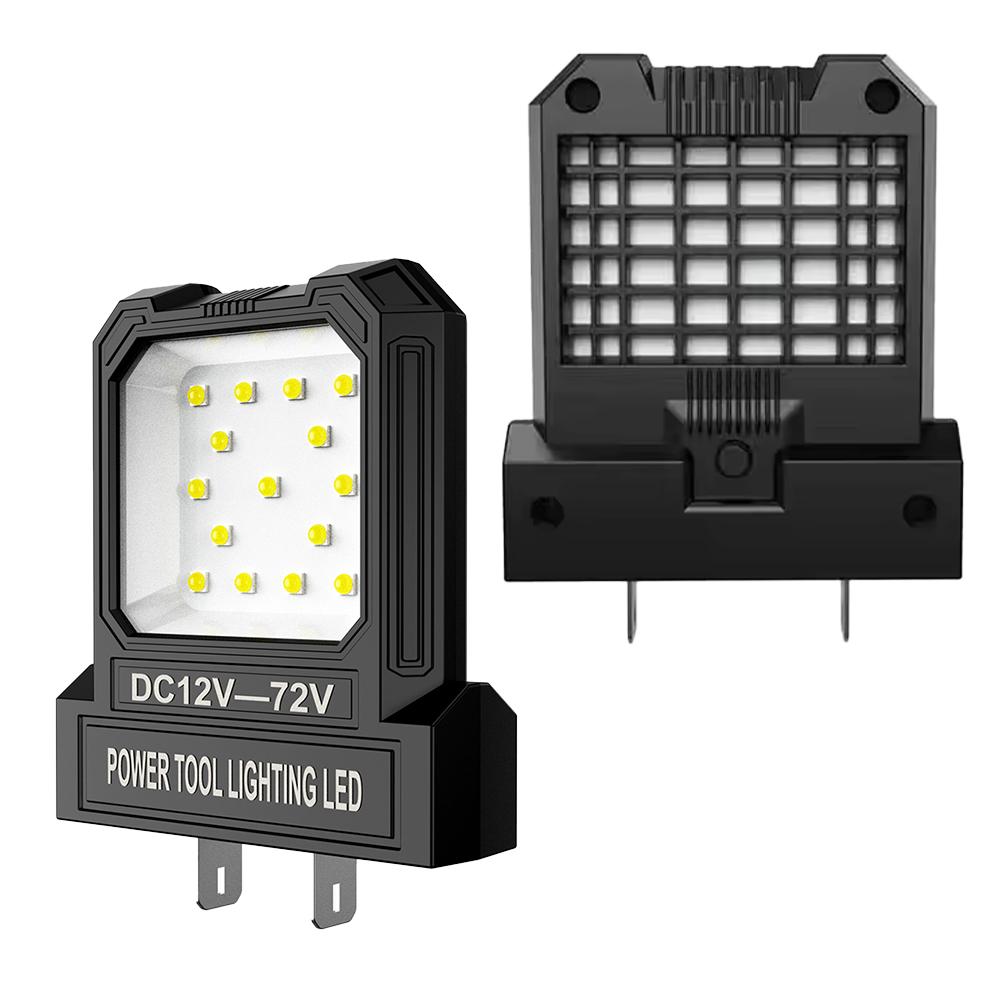 

12V-85V Electric Tool Lithium Battery Universal LED Work Light 550LM Power Tool Lighting Lamp Outdoor Auto Repair Work Light чорний