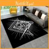 Illuminati 3d Masonic Ring Freemason Area Rugall Seeing Eye Carpet Rug For Living Room Bedroom Doormat Decornonslip Floor Mat
