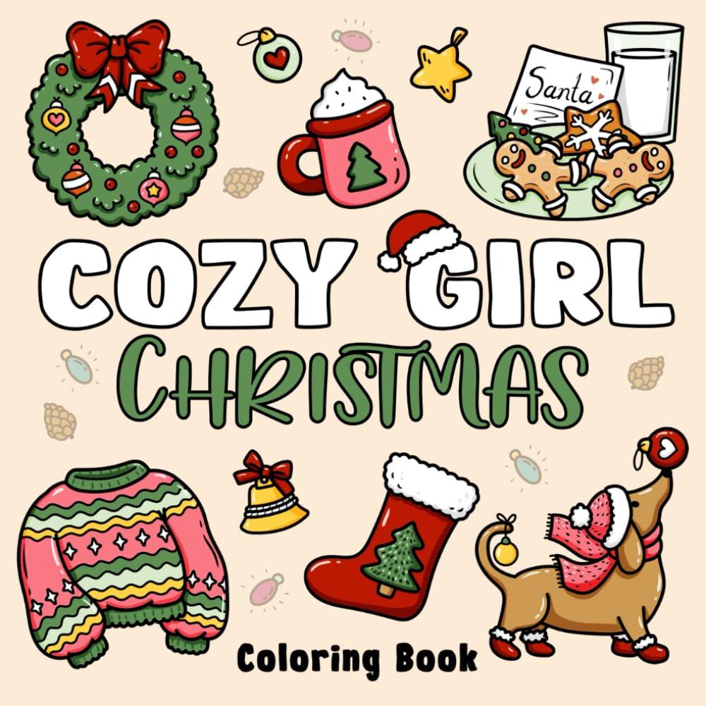 Gezellig Kerst Kerst Kleurboek Cartoon Stressverlichting Paperback Schilderen Cadeau Educatief Montessori Tekenspeelgoed StyleB