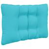 Outdoor Sofa Cushion Set 3 Pcs Turquoise Polyester