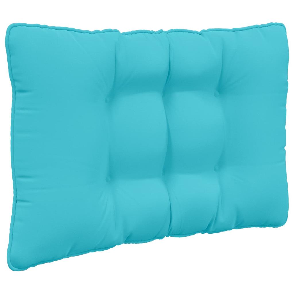Outdoor Sofa Cushion Set 3 Pcs Turquoise Polyester