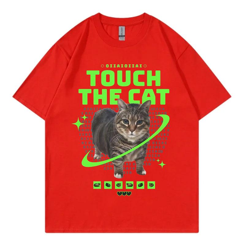 

Funny Oia Cat Meme Graphic T Shirts Men Women Clothing Fashion Y2k Short Sleeve Tshirt Summer Casual Cotton Tshirts Streetwear S