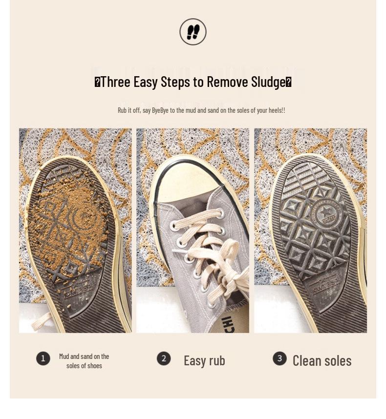 Chinese Style Loop Pile Doormat - Dirt-Resistant, Mud-Wiping, Non-Slip, Easy-to-Clean Entrance Mat for Hallway