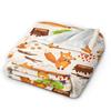 Cute Fox Blanket Soft Cozy Throw Blanket Winter Adults Living Room Picnic Bedspread